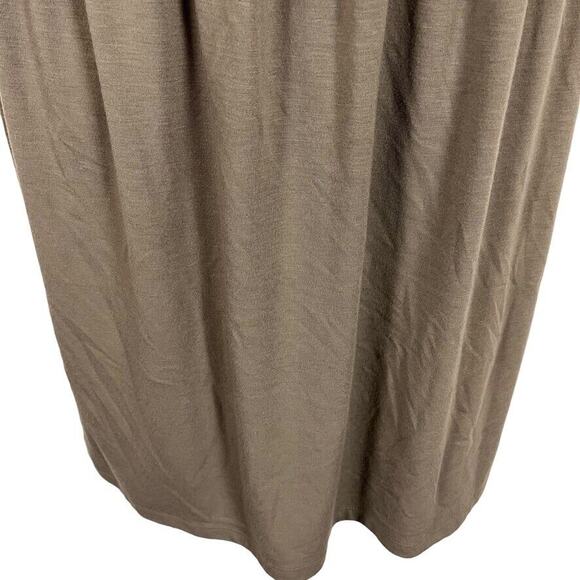 Ann Taylor Loft Taupe Brown Sleeveless Blouson Knit Casual Dress sz Medium M - Picture 5 of 16